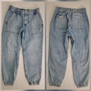 Gap Denim Utility Jeans Womens Sz Medium Tapered Jean 100% Cotton Retro